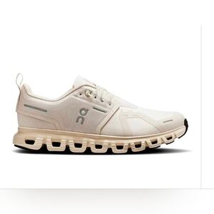 On Cloud 6 Waterproof Running Sneaker Shoe Pearl/Cream Women Sz 7.5 NIB
